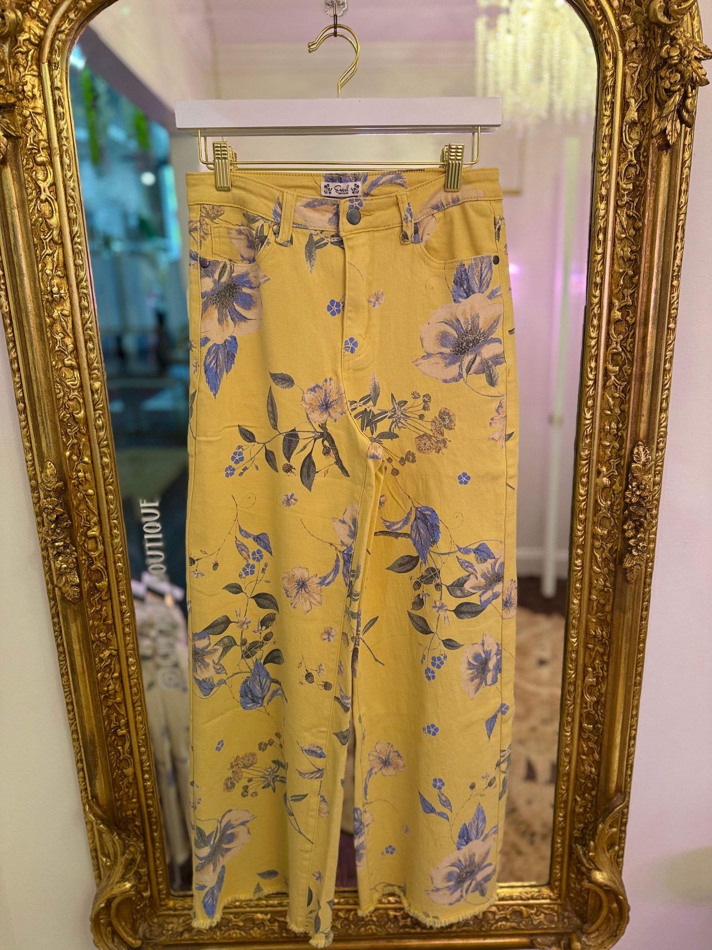 Garden Party Floral Soft Stretch Top