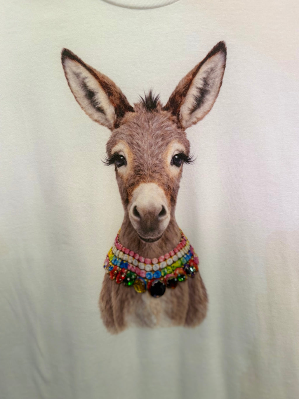 All Blinged Out Jeweled Animal Collar Tee