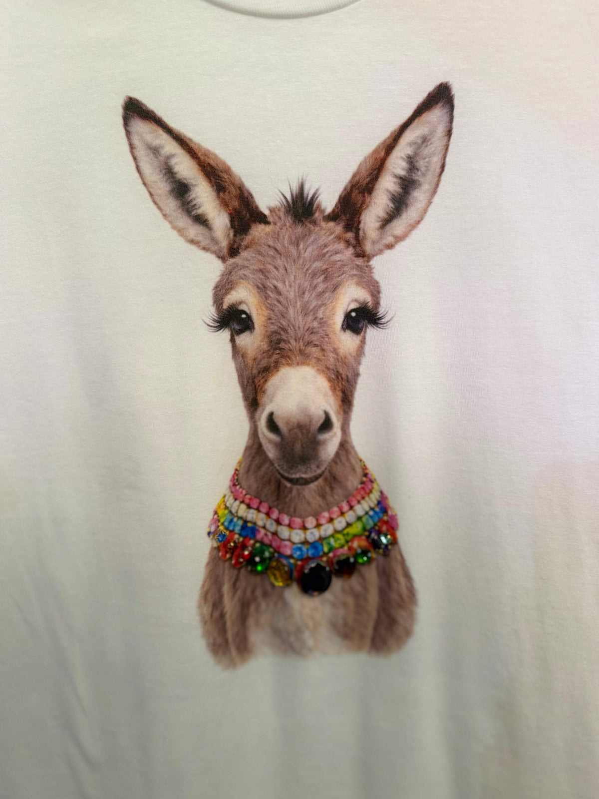 All Blinged Out Jeweled Animal Collar Tee