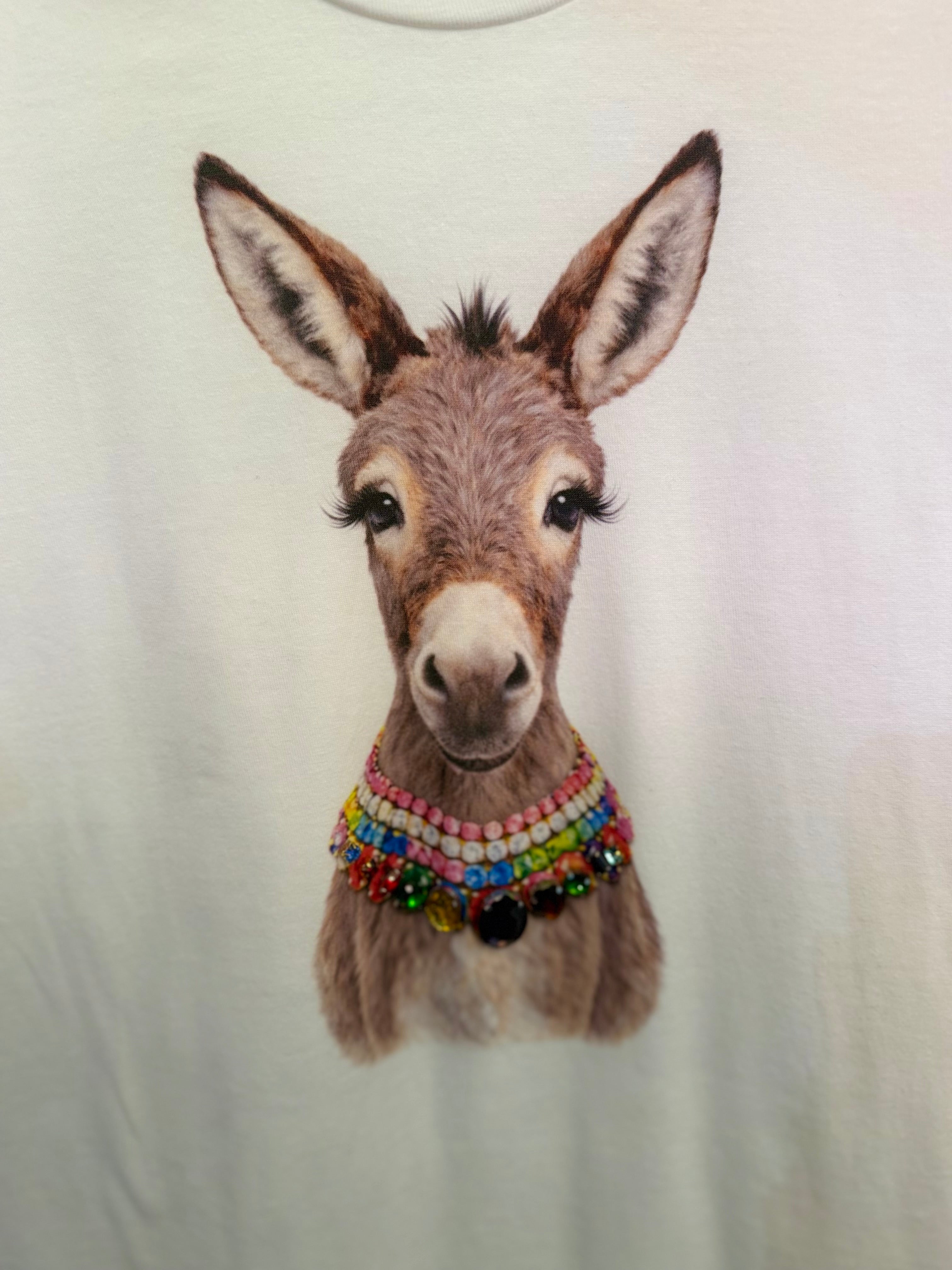 All Blinged Out Jeweled Animal Collar Tee