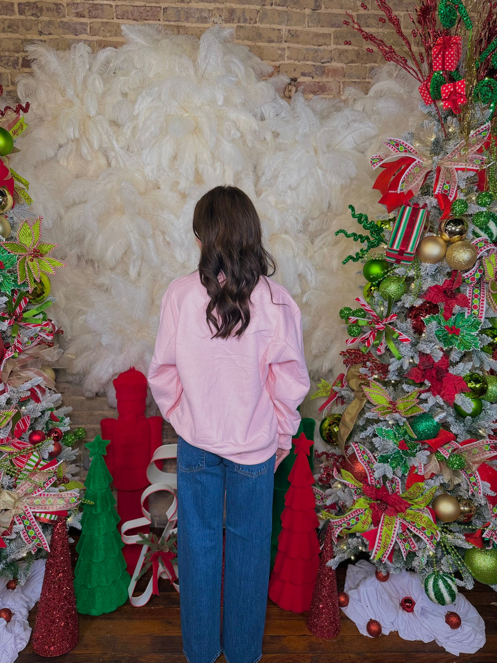 Low Rise Studded Baggy Jeans