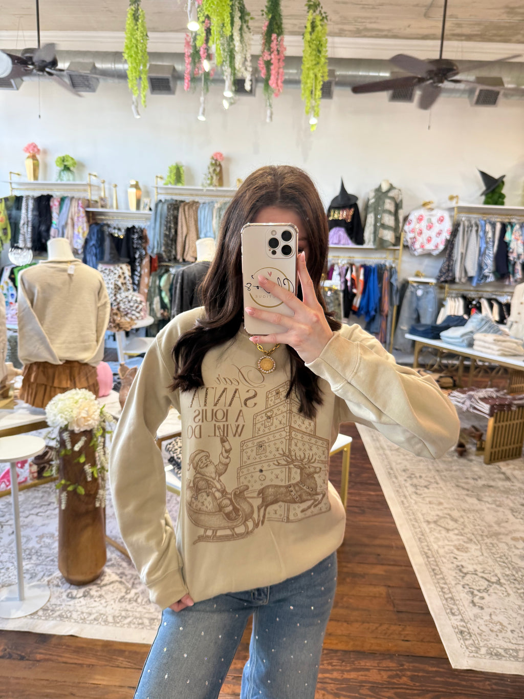 'Dear Santa. A Louis Will Do' Gildan Sweatshirt