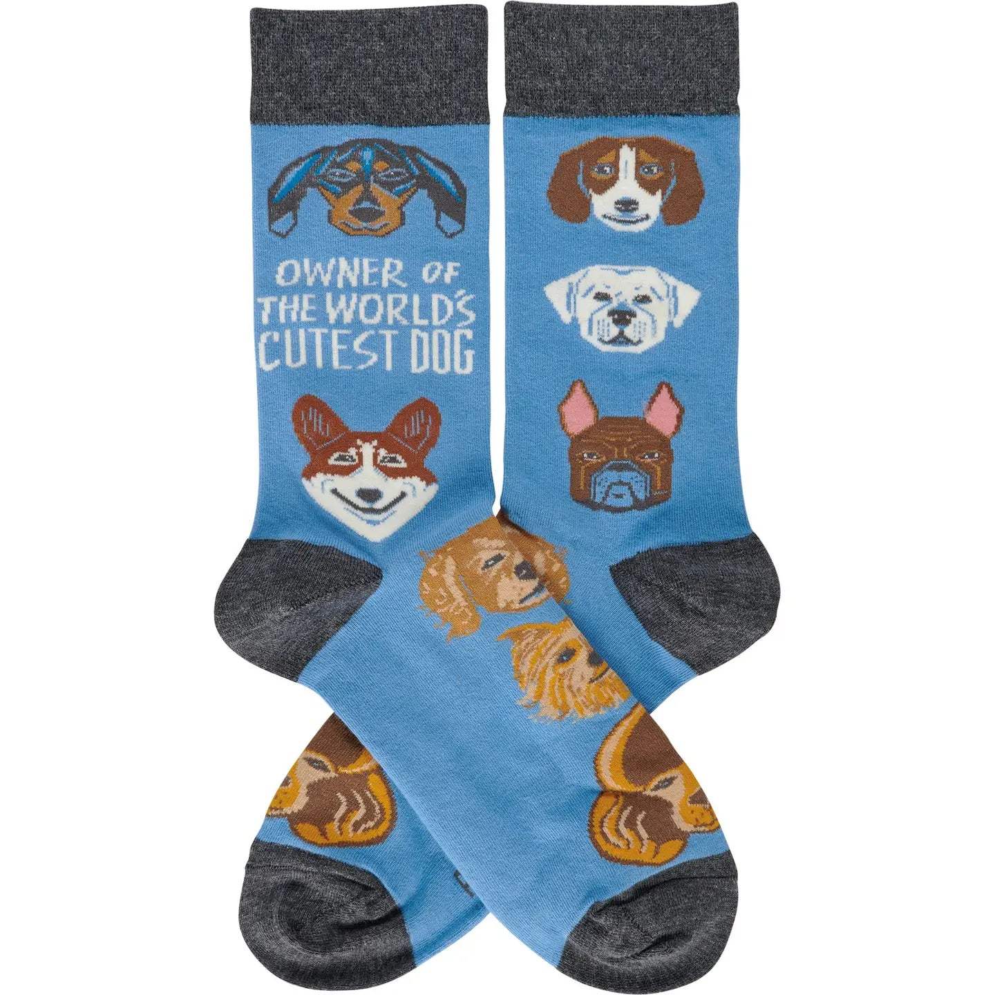 Classic Woven Crew Socks - Dogs