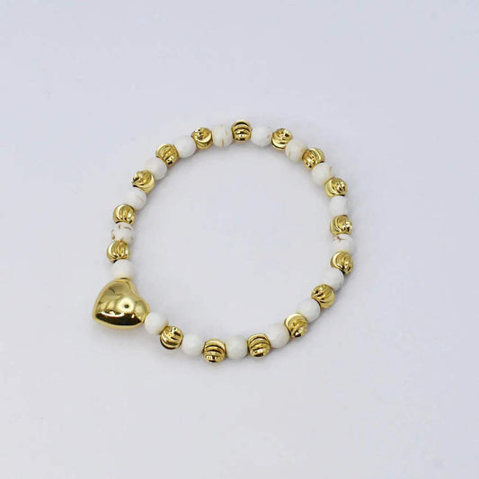 Moonlit Mosaic Beaded Bracelet