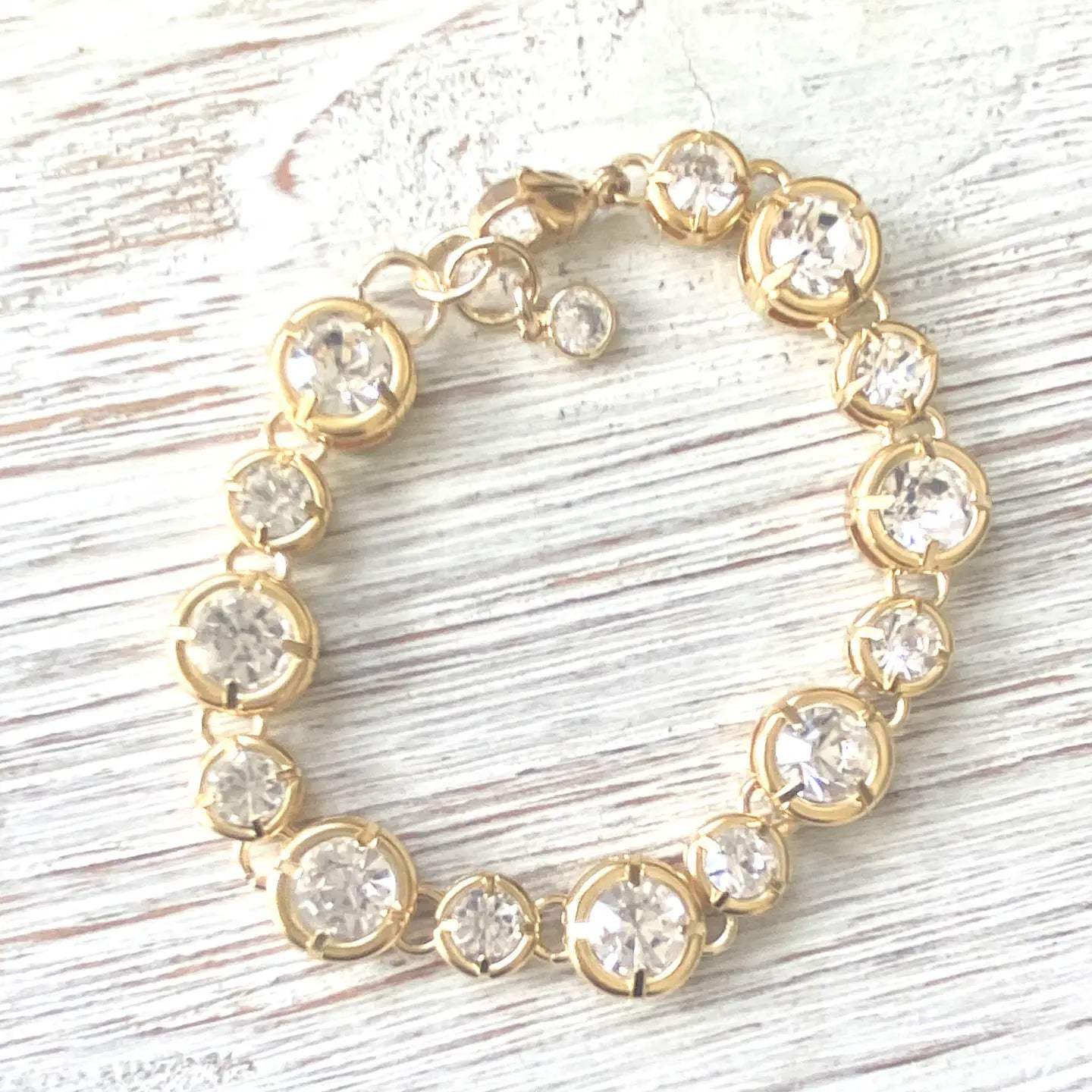 Bold Luxe Chunky Crystal Statement Bracelet