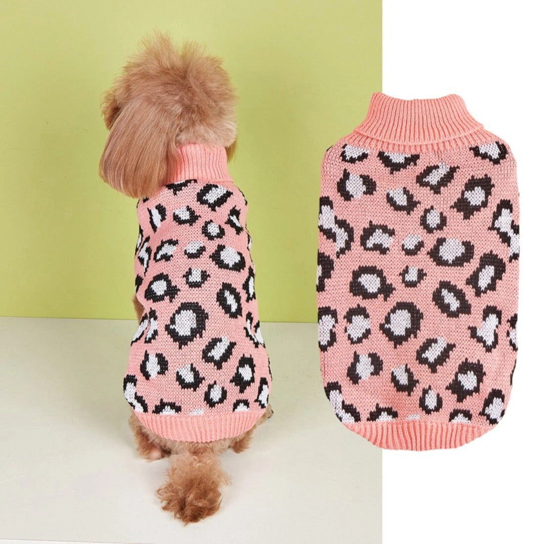 Leopard Print Dog Sweater