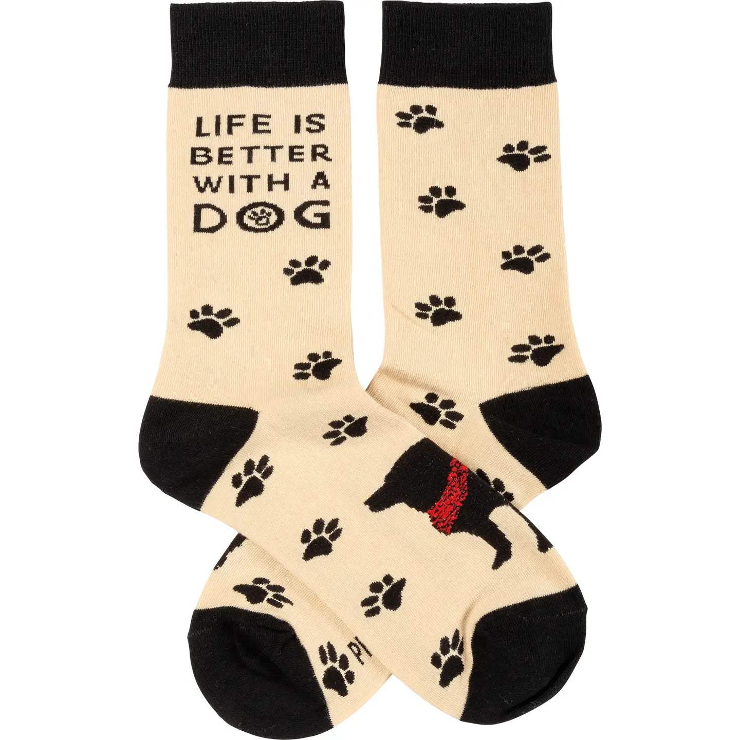 Classic Woven Crew Socks - Dogs