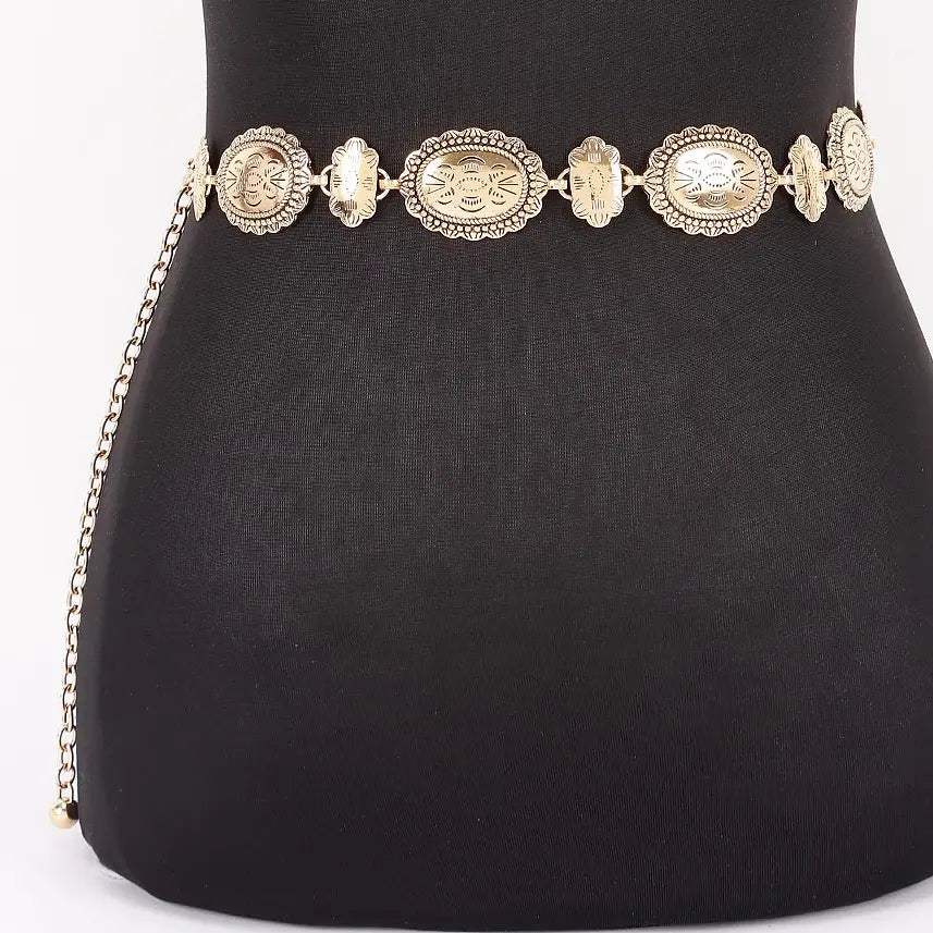 Vintage Metal Link Chain Belt