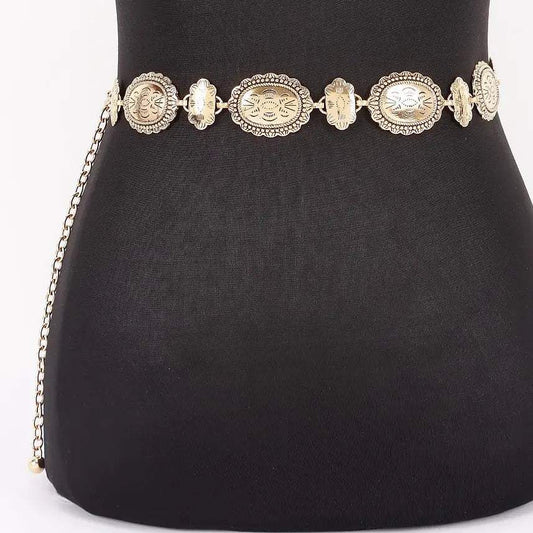 Vintage Metal Link Chain Belt