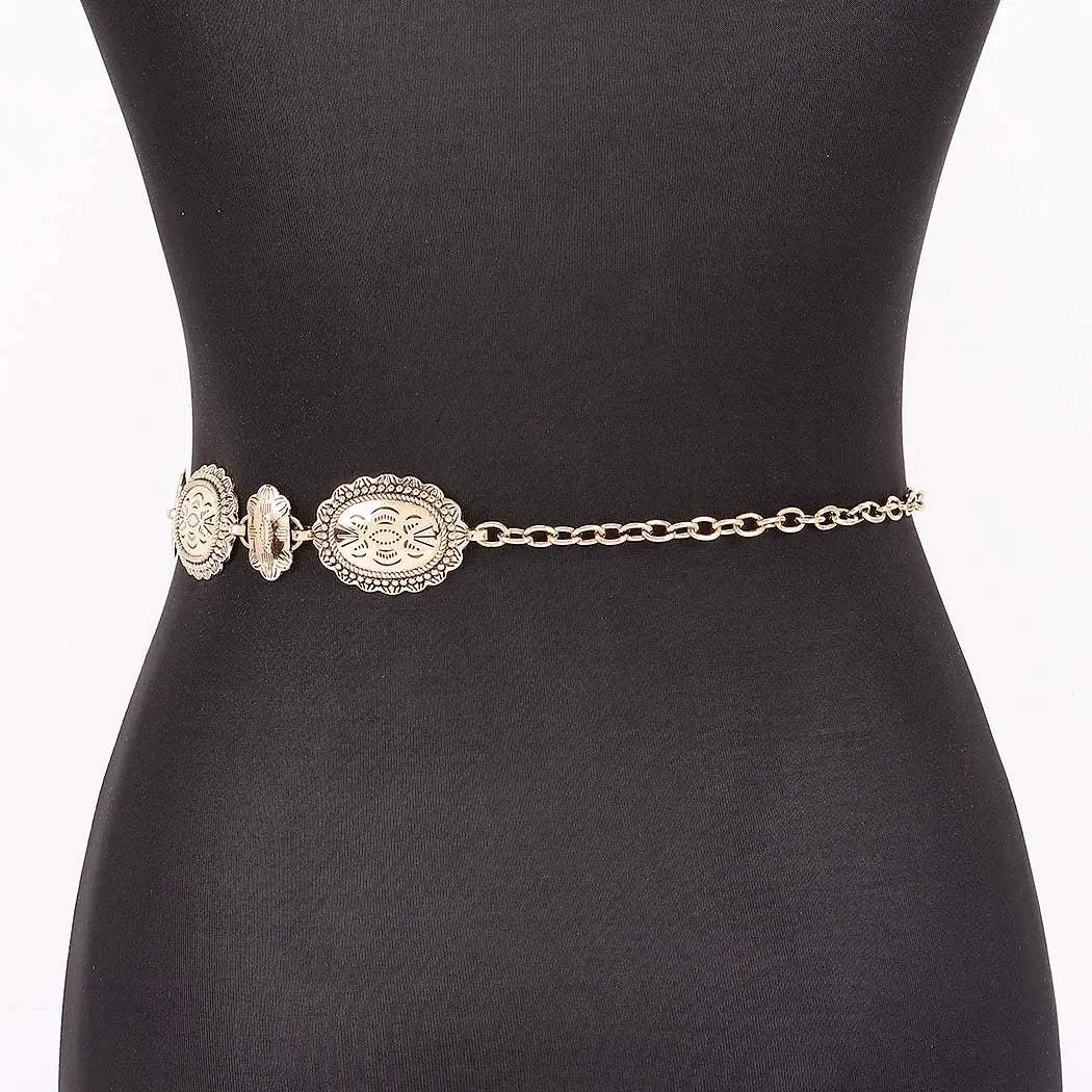 Vintage Metal Link Chain Belt