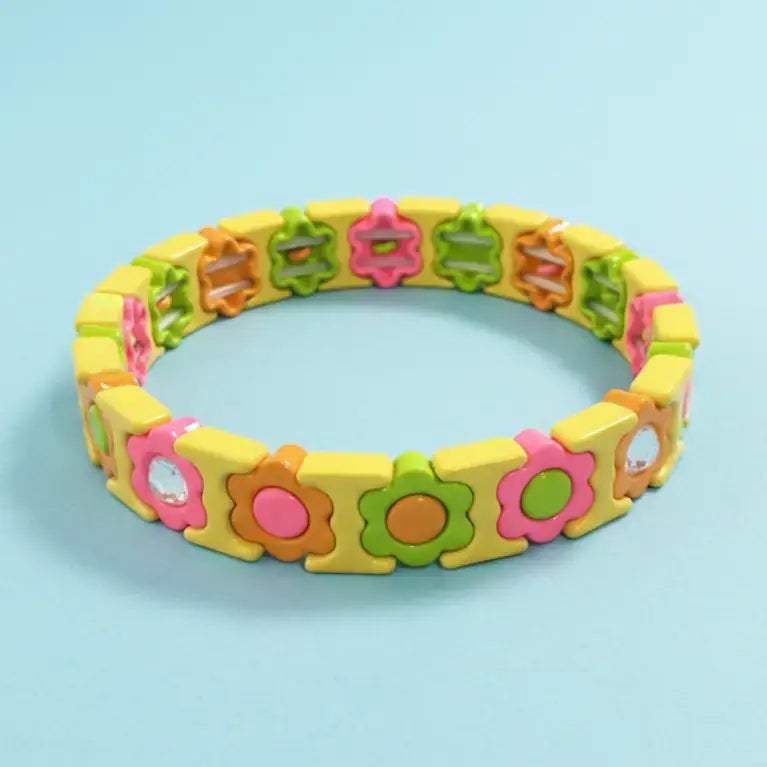 Florence Colorful Enamel Stretch Bracelet