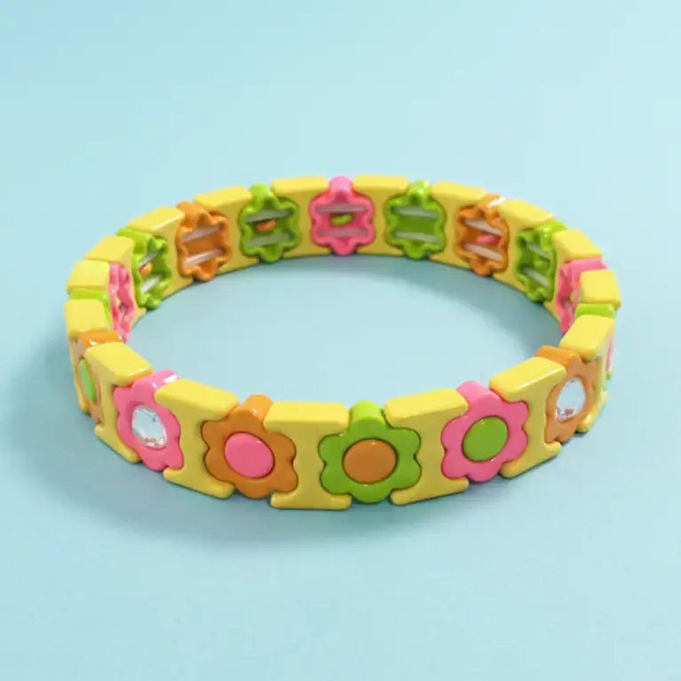 Florence Colorful Enamel Stretch Bracelet