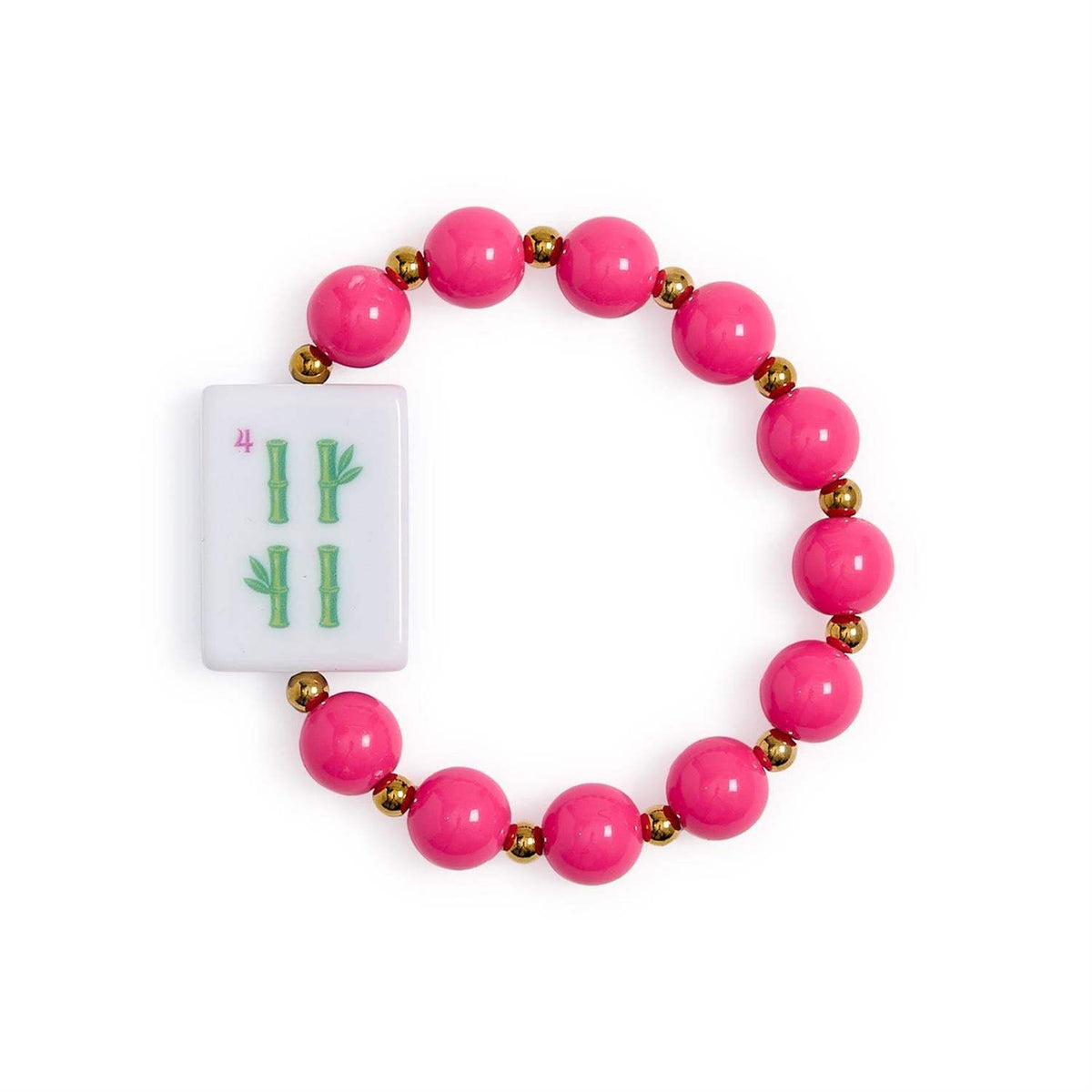 Mahjong Tile Charm Bracelet