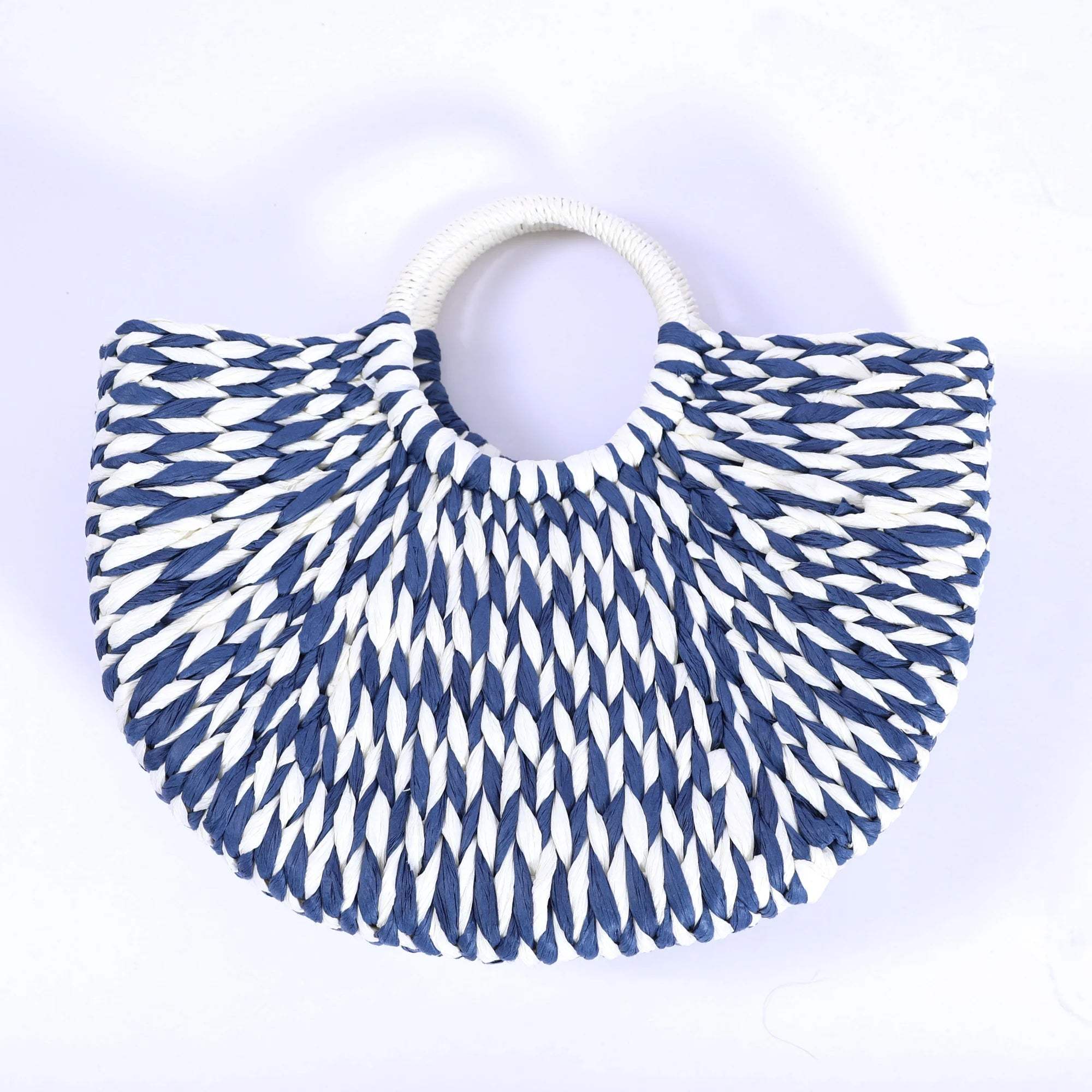 Half Moon Roxy Rafia Bag