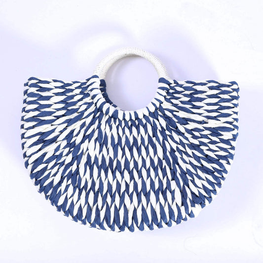 Half Moon Roxy Rafia Bag