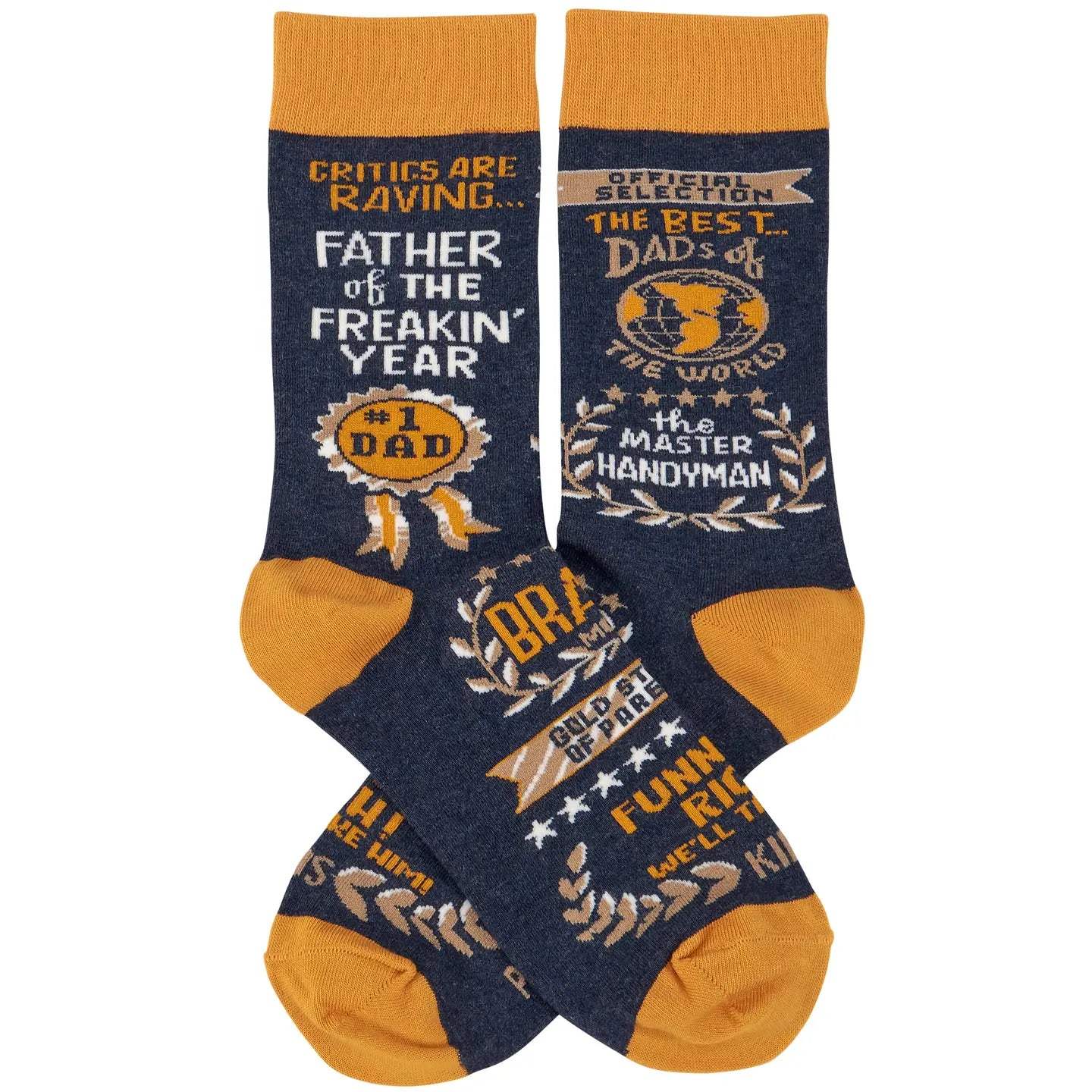 Classic Woven Crew Socks - Dad