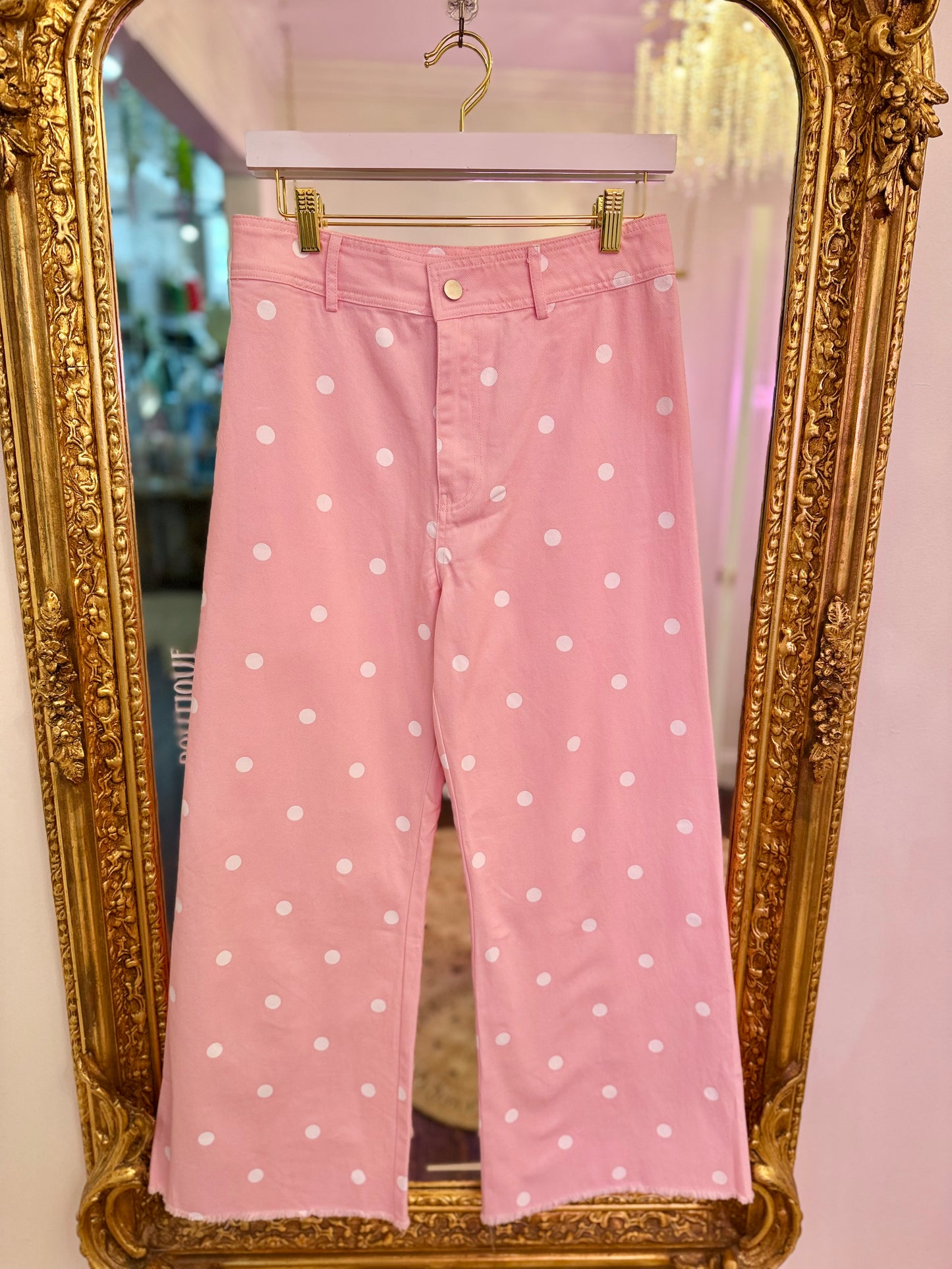 Dot Party Relaxed Wide Leg Pant