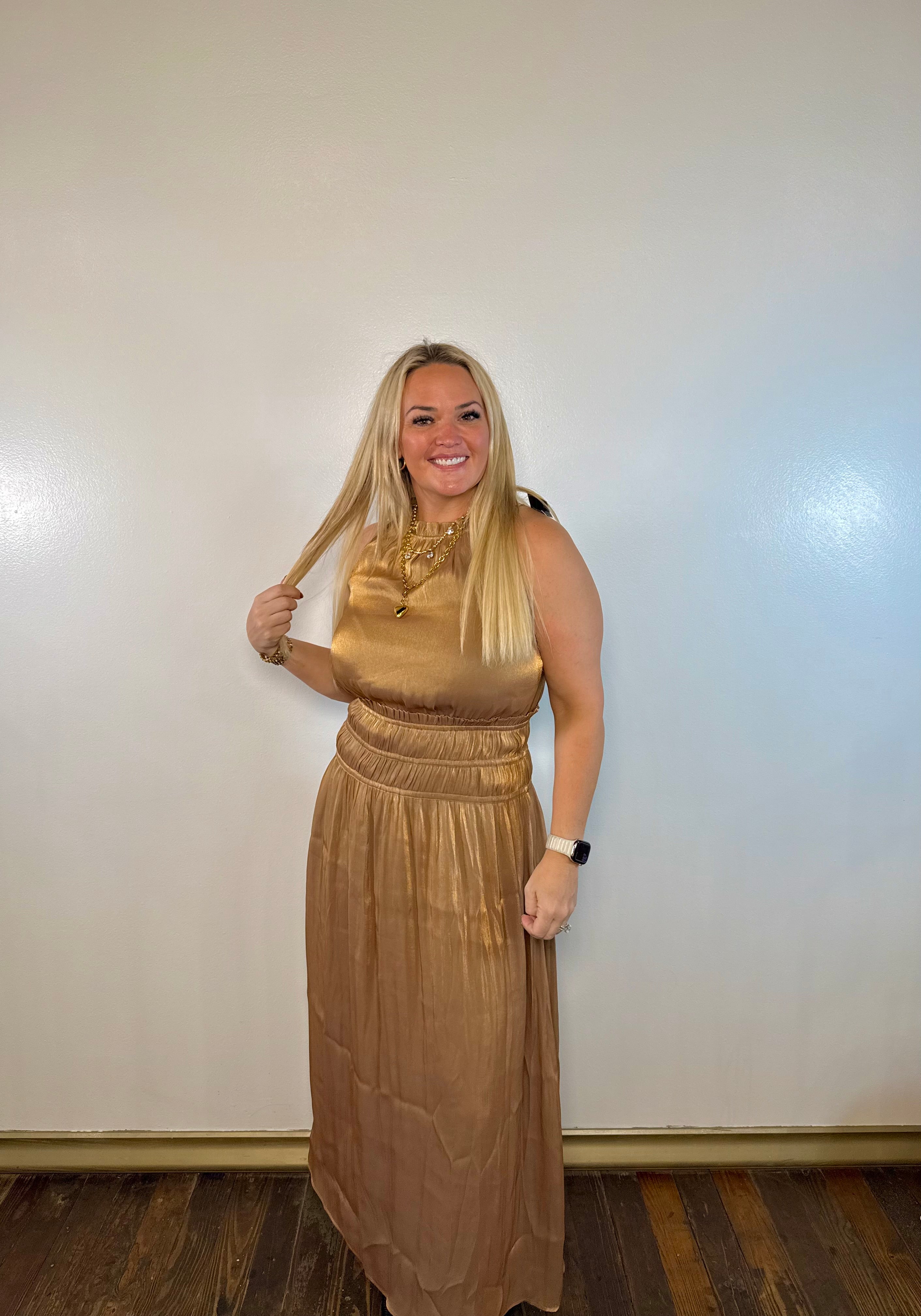 Juniper Metallic Maxi Dress