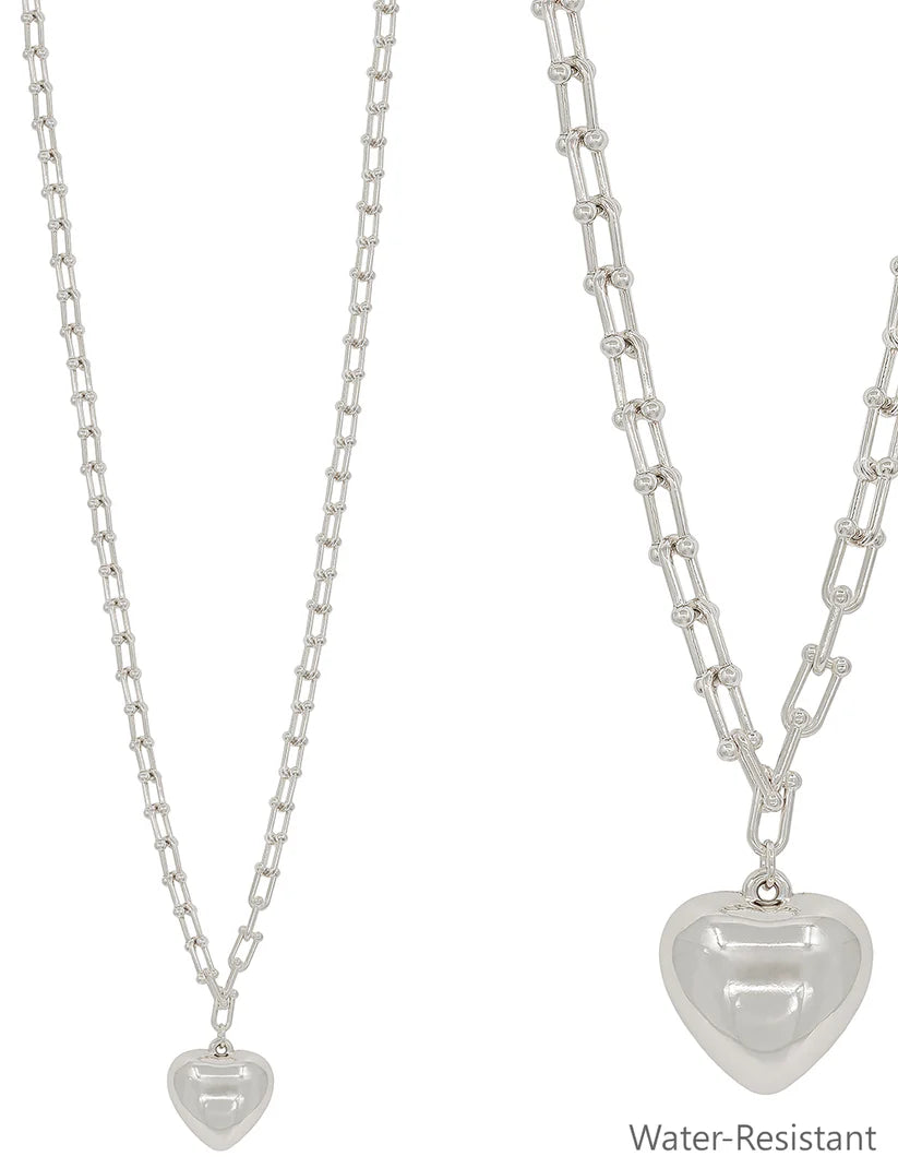 Jenny-Ann Puffy Heart Necklace