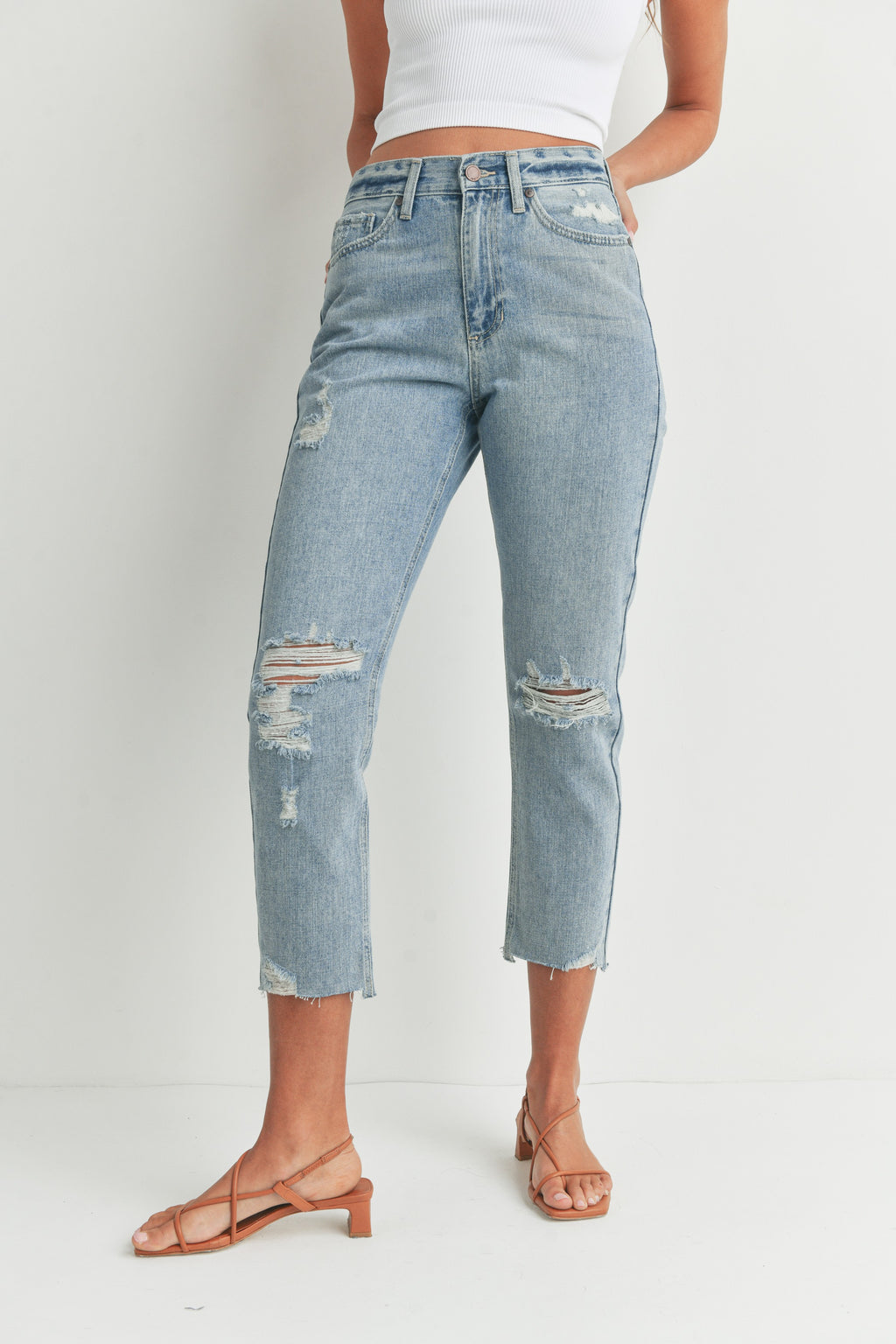 Marah High Rise Straight Jeans