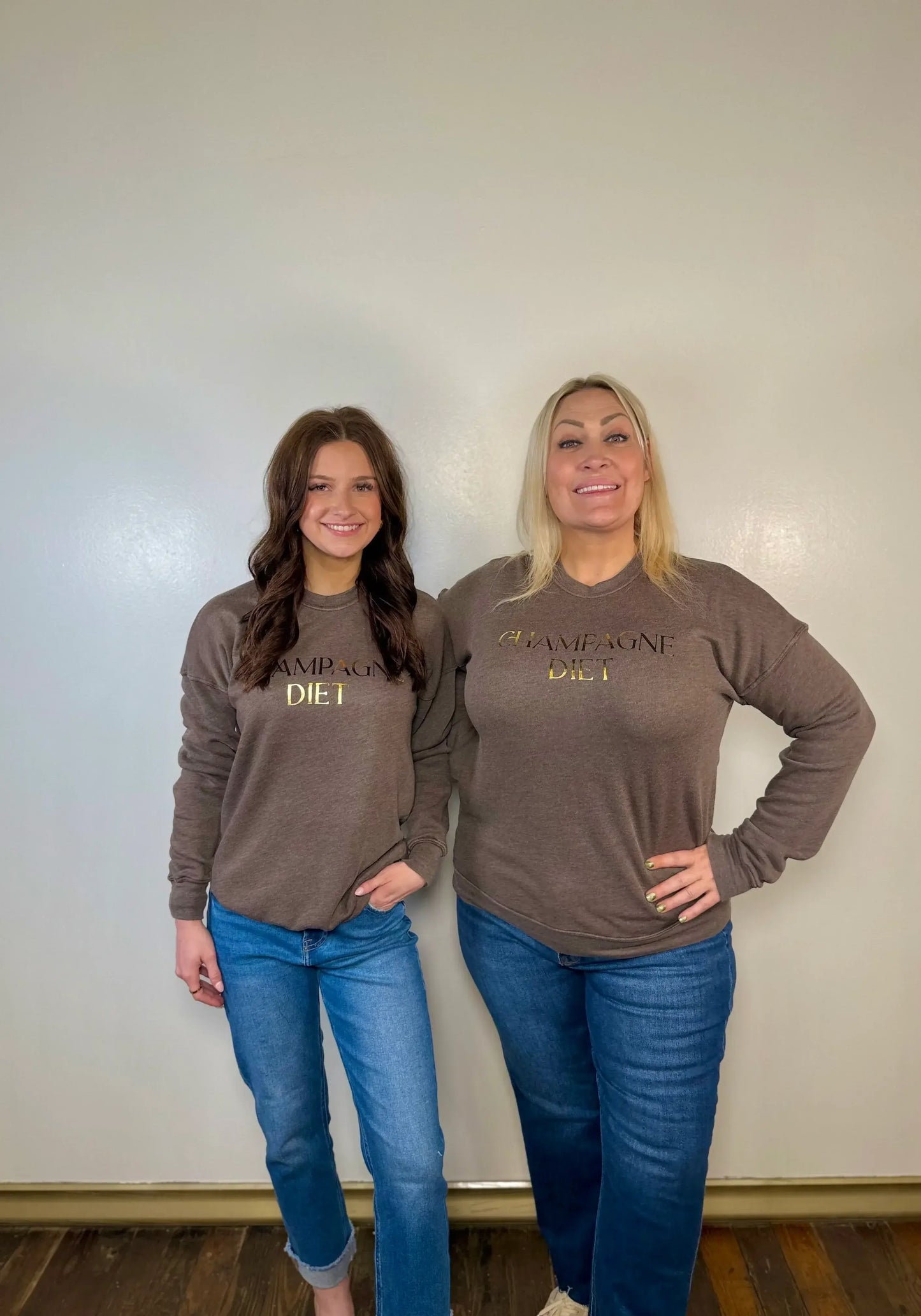 'Champagne Diet' Graphic Sweatshirt