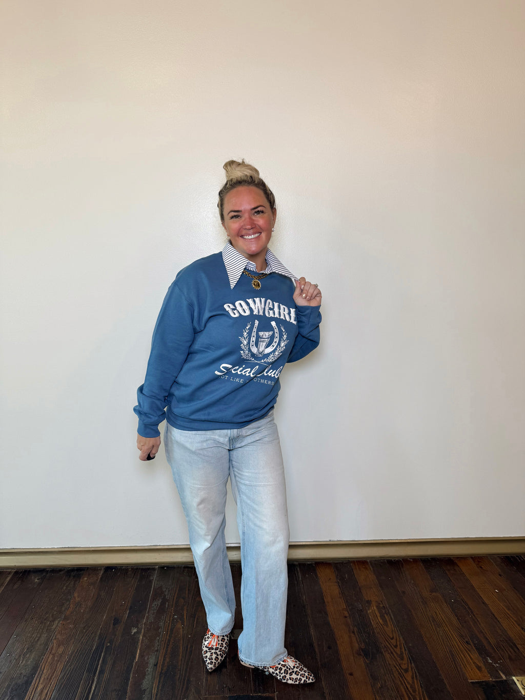 Cowgirl Social Club Crewneck | PLUS SIZE AVAILABLE