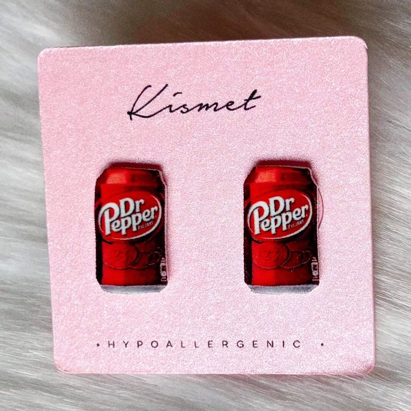 Dr. Pepper Stud Earrings