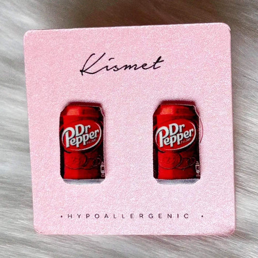 Dr. Pepper Stud Earrings