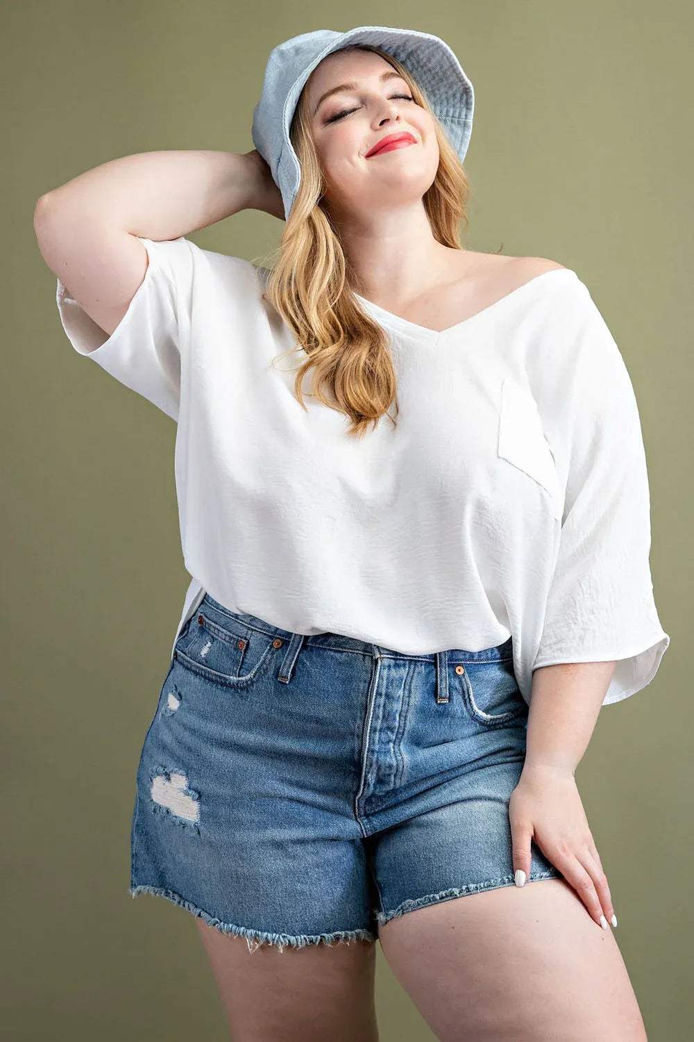 PLUS SIZE | Lindsey Woven Top