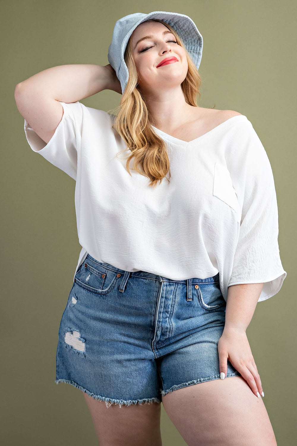 PLUS SIZE | Lindsey Woven Top