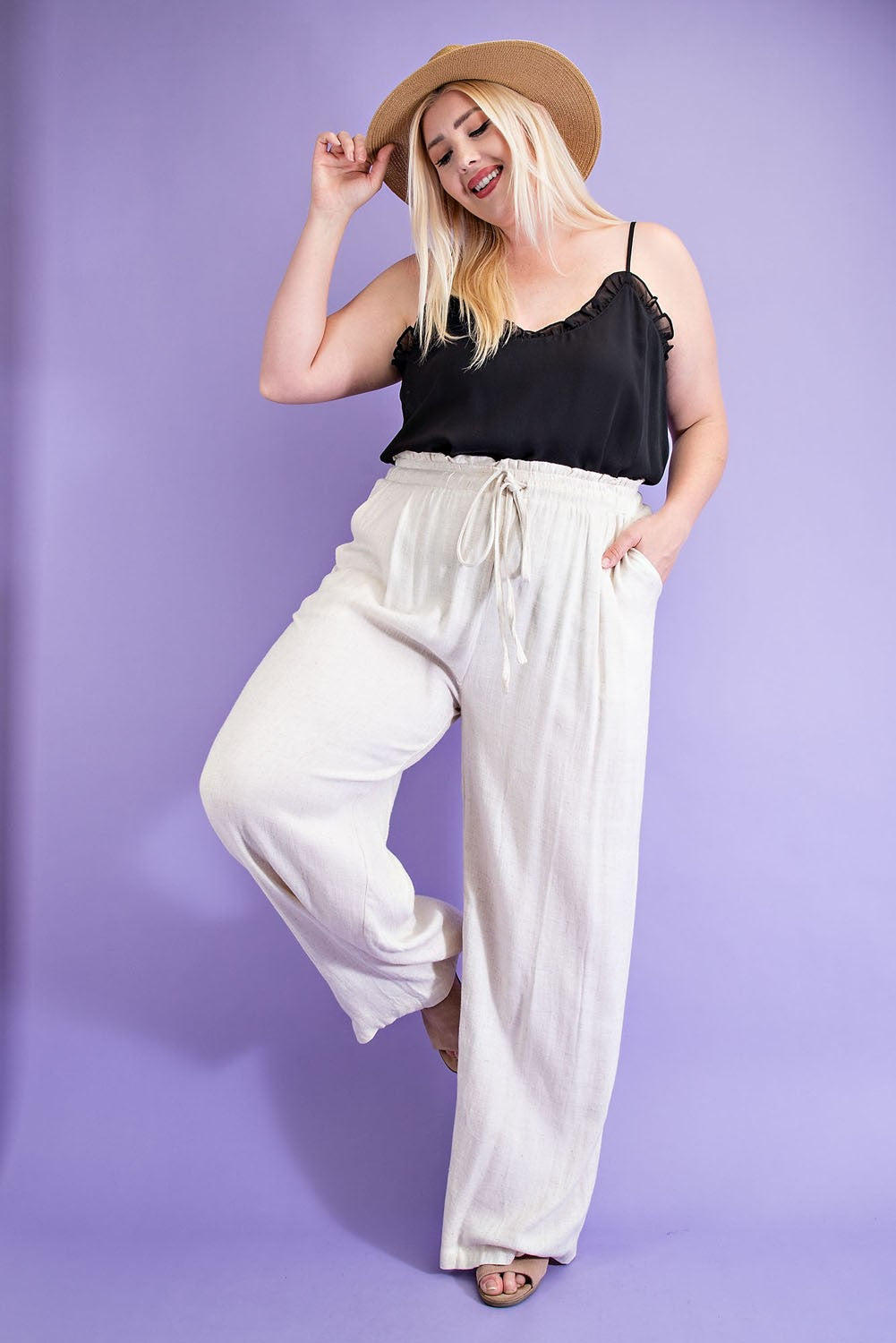 PLUS SIZE | Nicole Wide Leg Pant