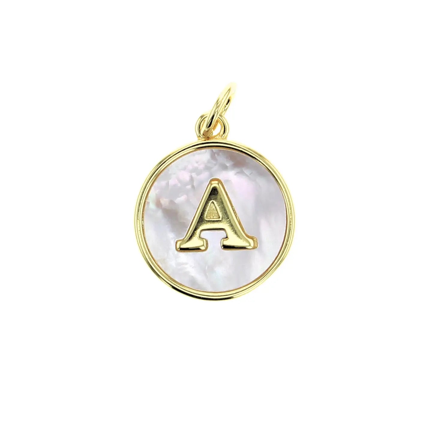 Mother-Of-Pearl Initial Charm