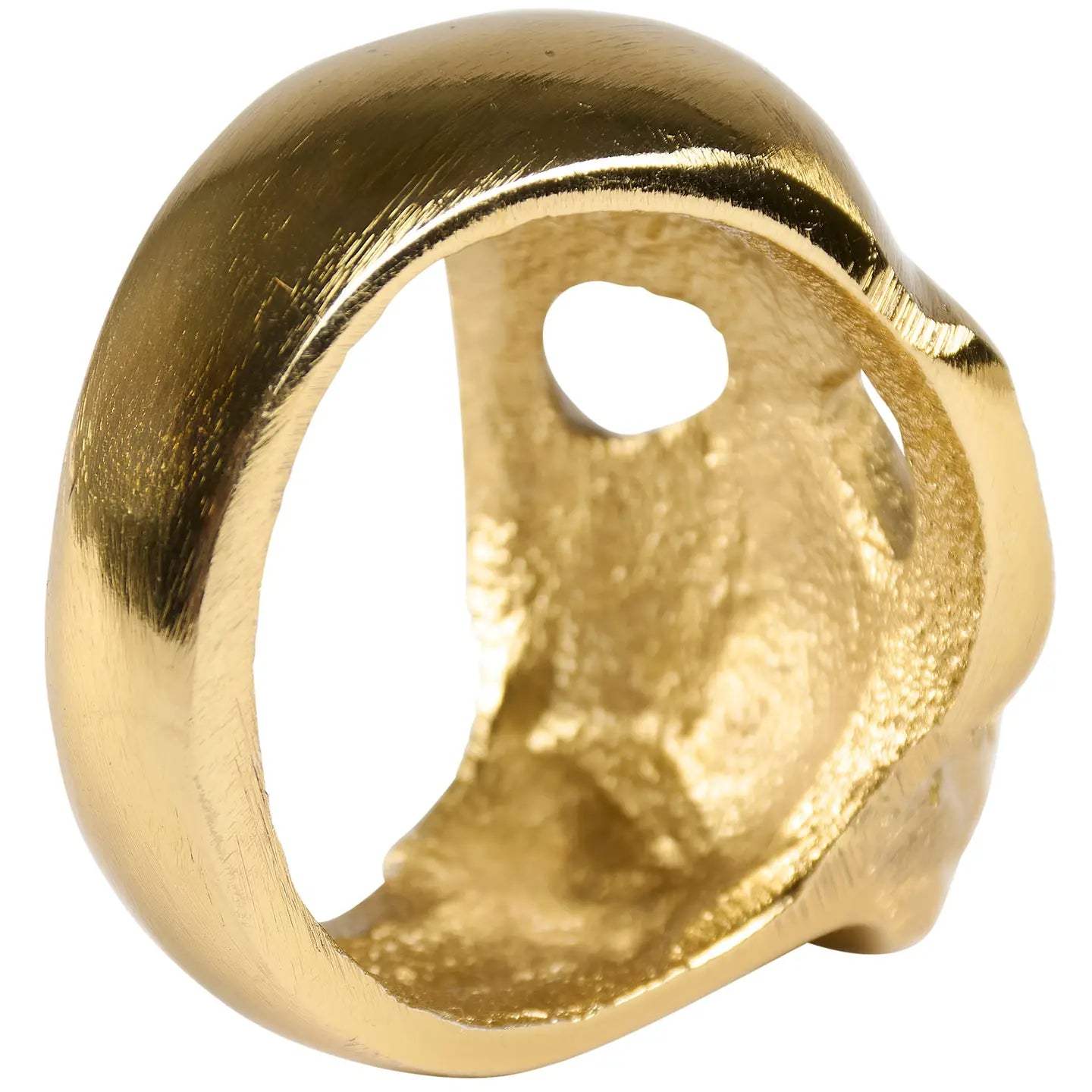 Gold Skull Napkin Rings