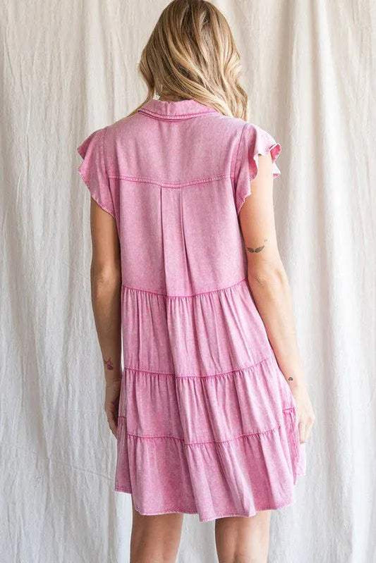 PLUS SIZE | Goldie Washed Tiered Dress