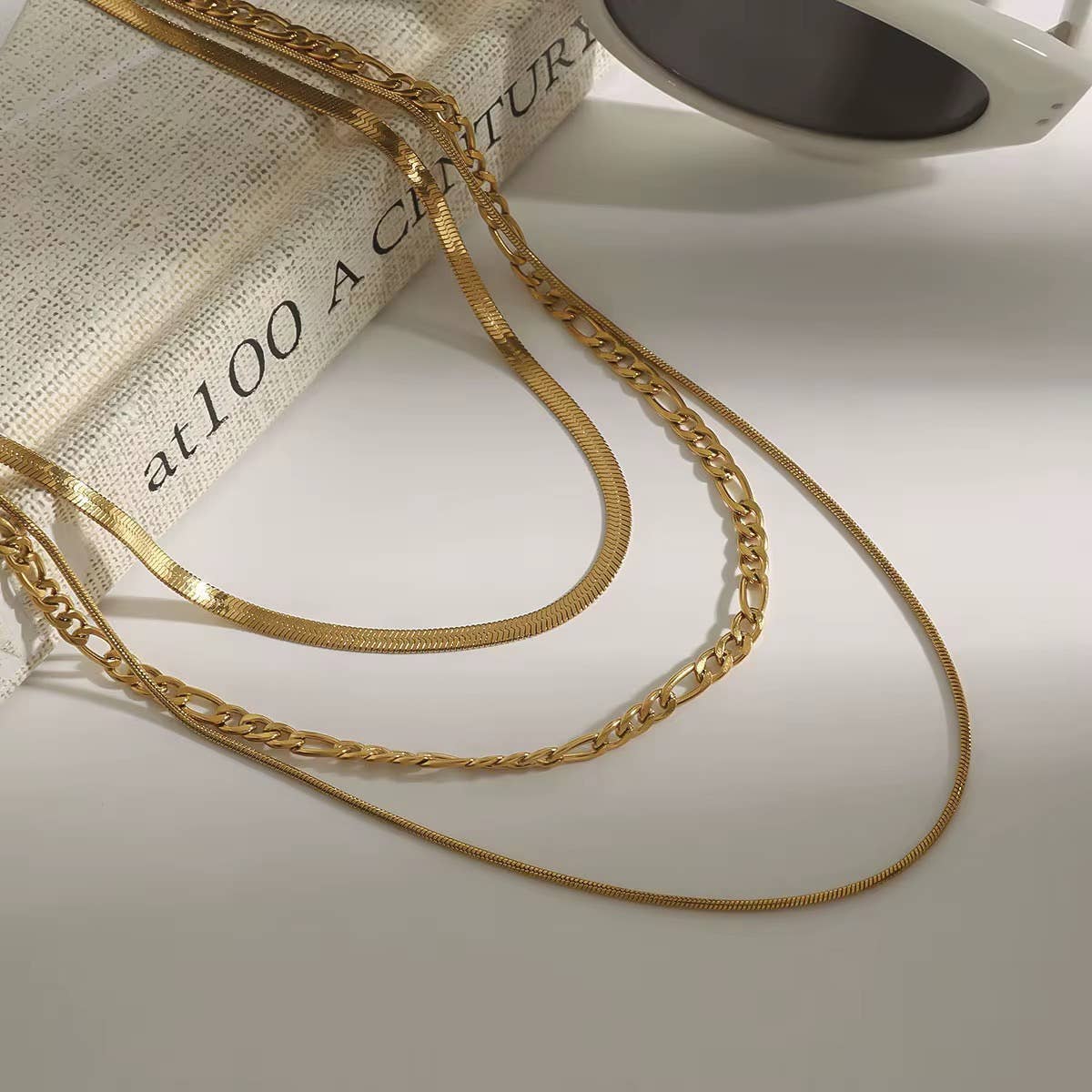 Waterproof Layering Cuban Snake Necklace