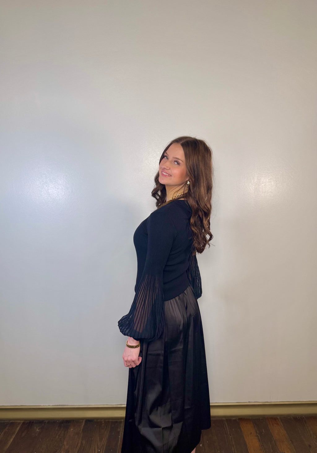 Holly Black Dress Set