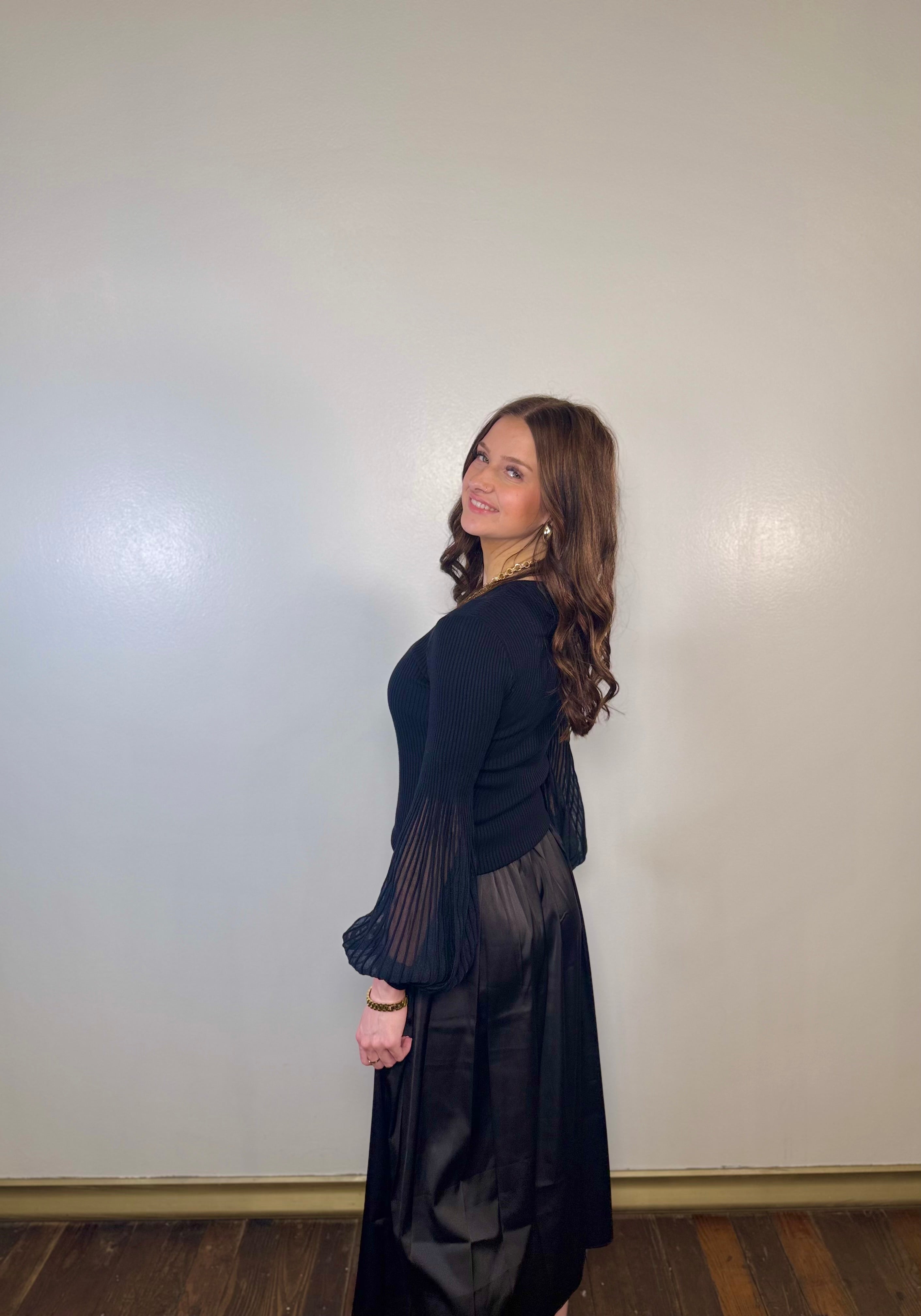 Holly Black Dress Set