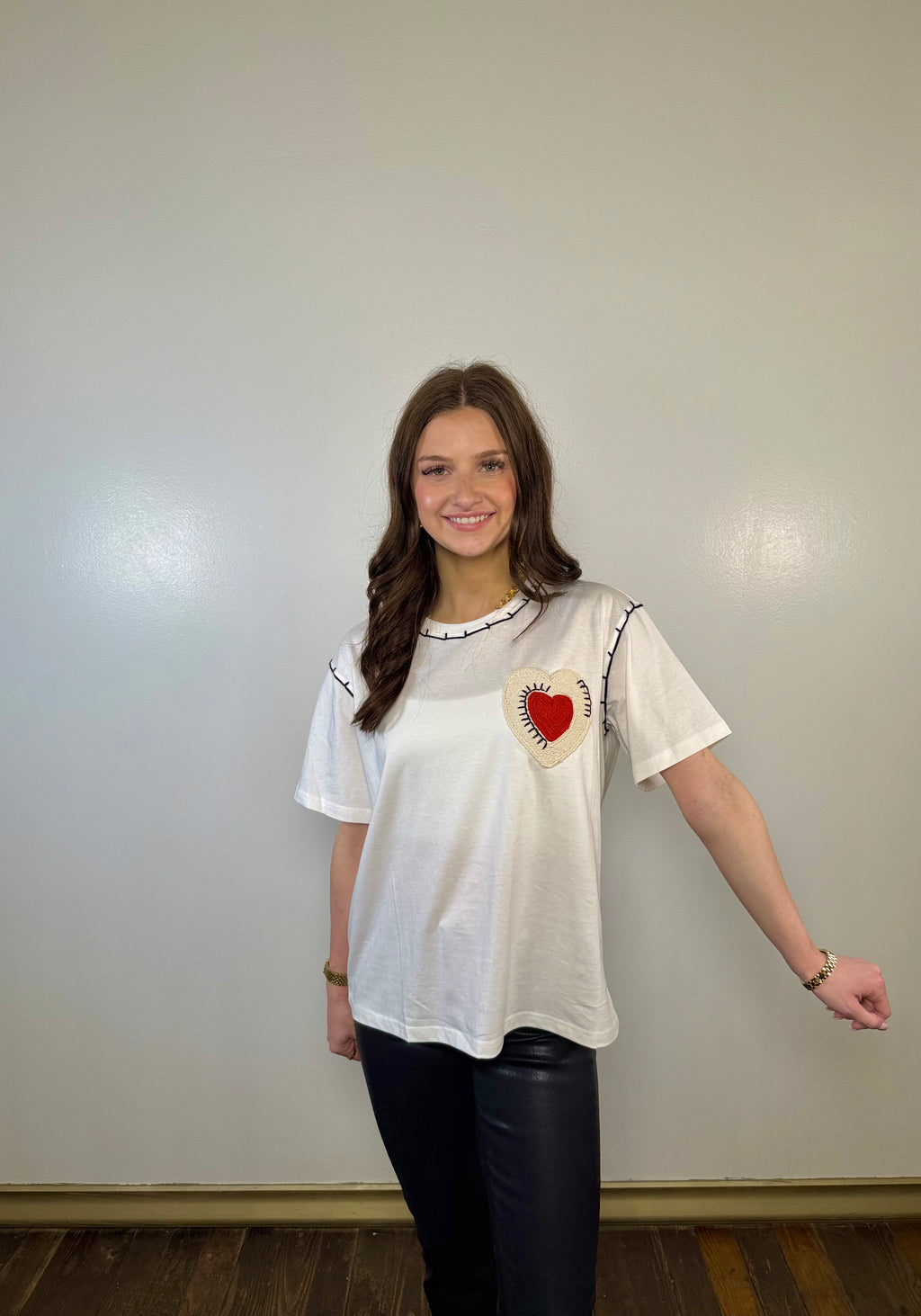 Threaded Heart Graphic Tee