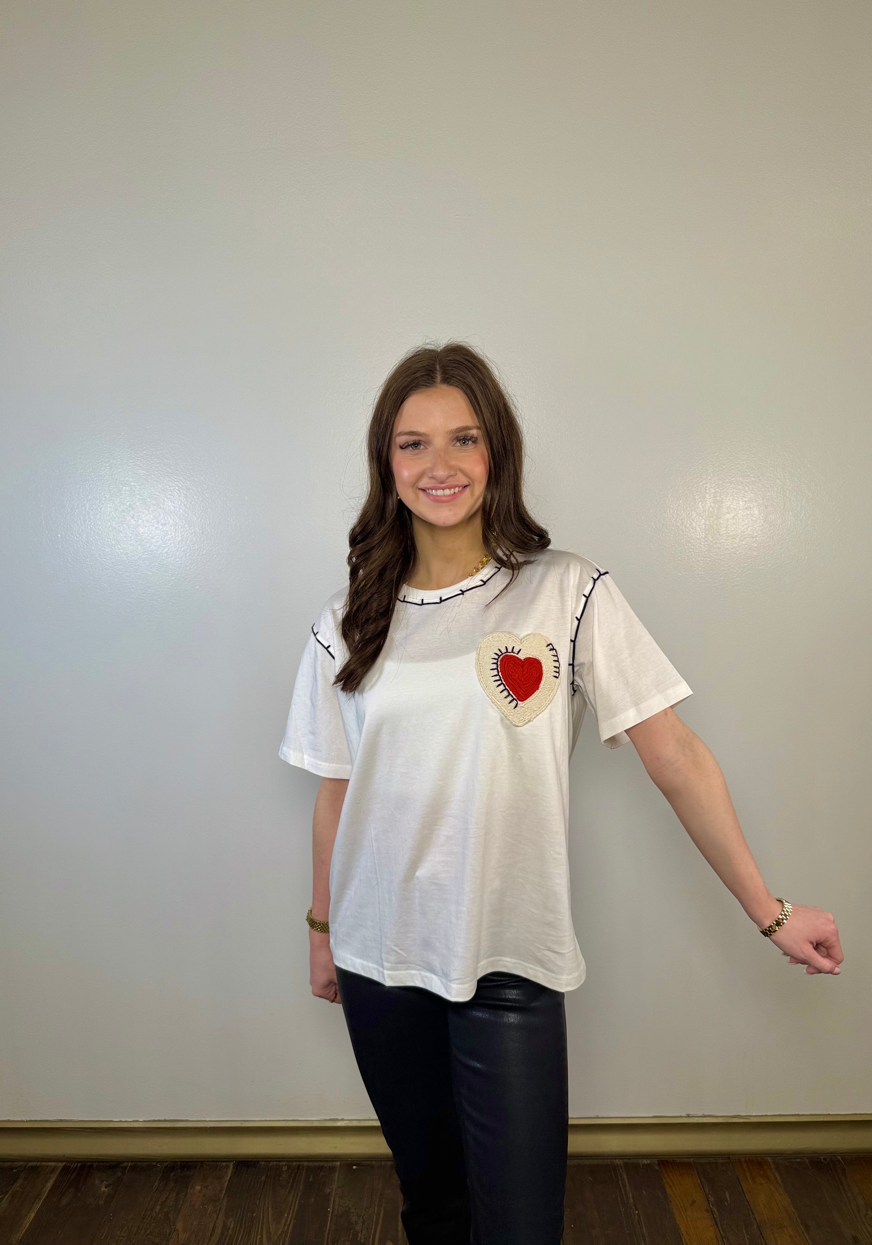 Threaded Heart Graphic Tee