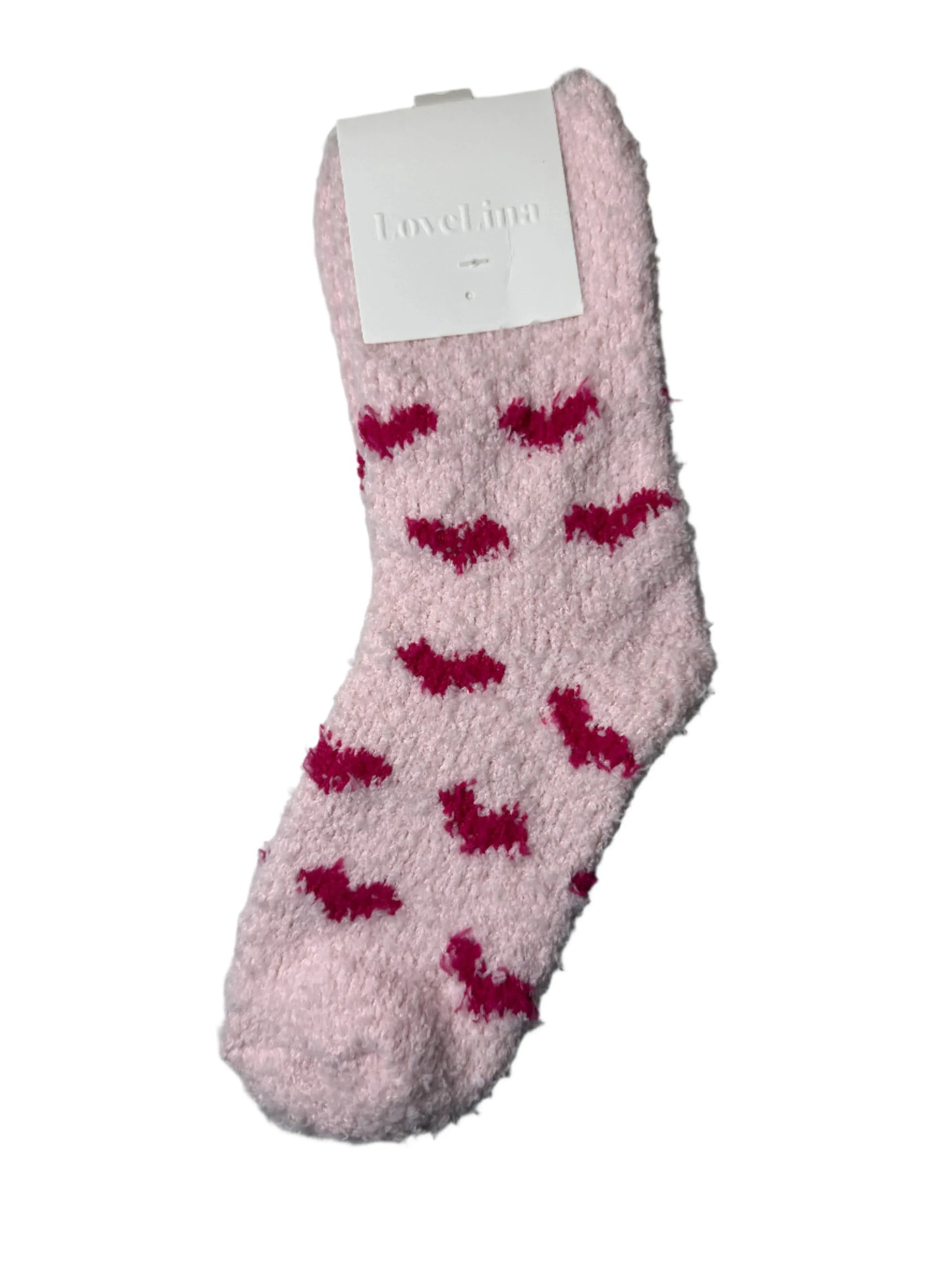 Cozy Heart Fuzzy Lounge Socks