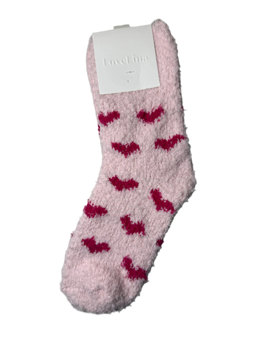 Cozy Heart Fuzzy Lounge Socks