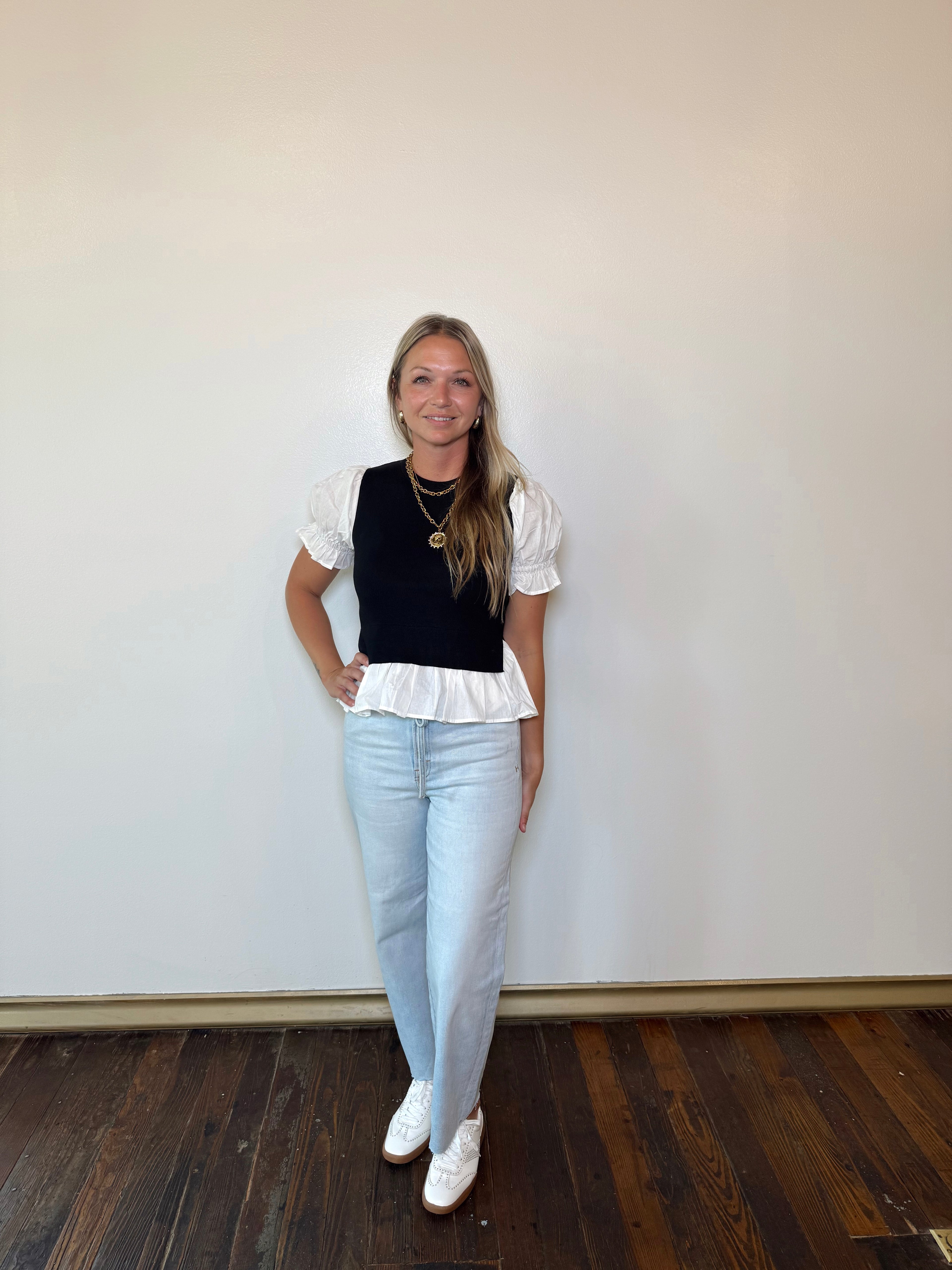 Easy Street Straight Tie Jeans