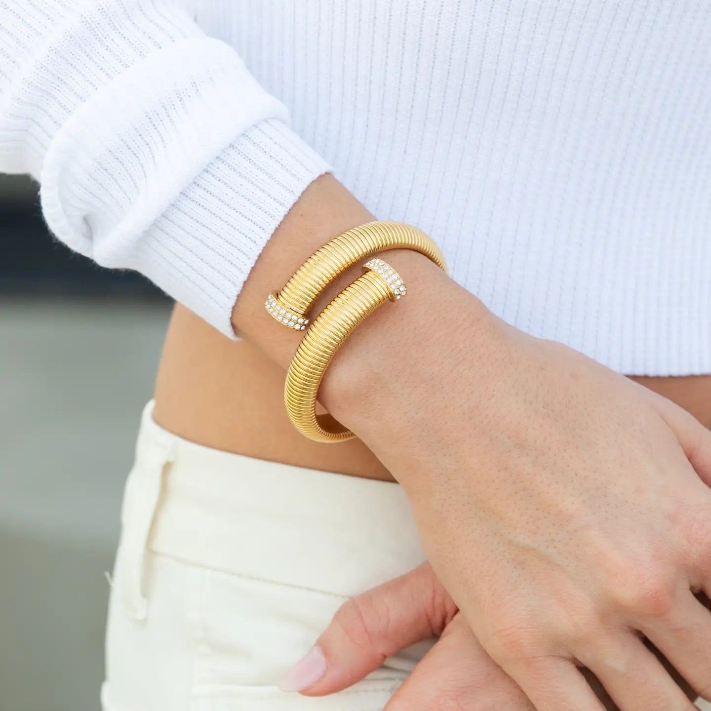 Water Resistant Flex Cross Over Bracelet