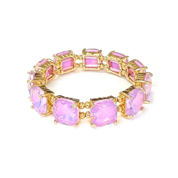 Cushion Cut Crystal Sparkle Bracelet