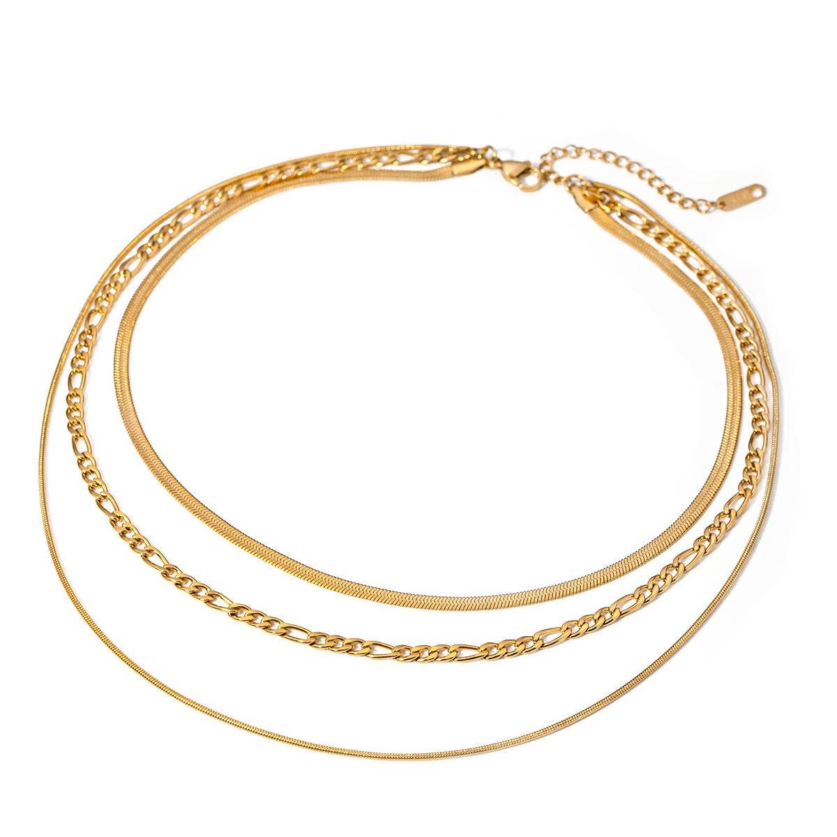 Waterproof Layering Cuban Snake Necklace