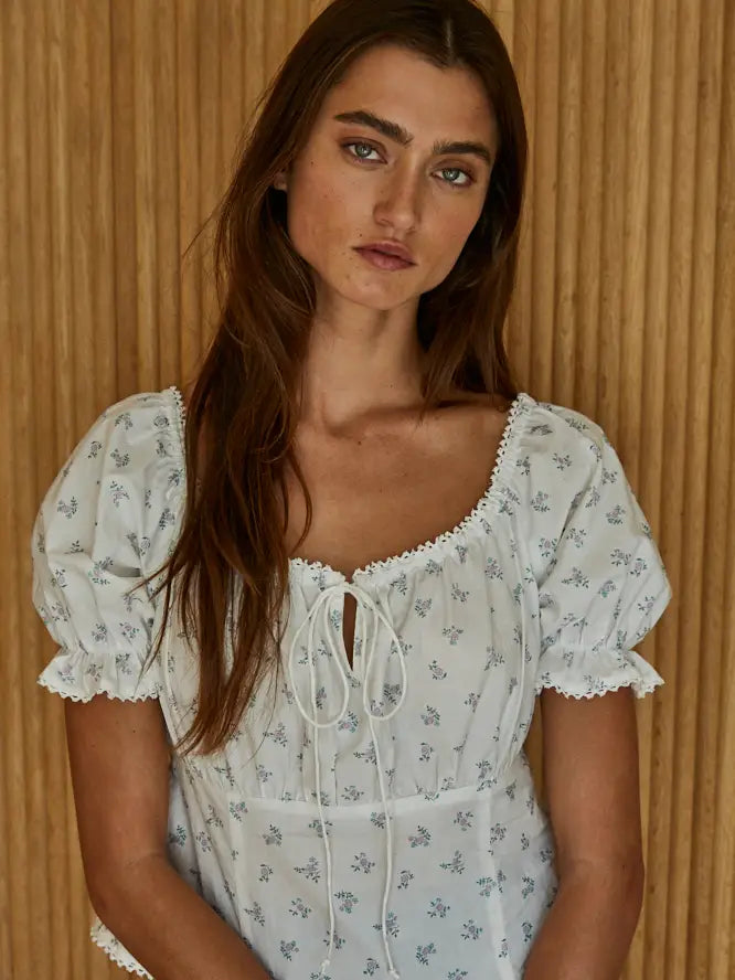 Aurora Woven Floral Top