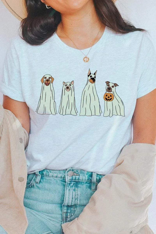 PLUS SIZE | Spooky Dog Ghost Tee
