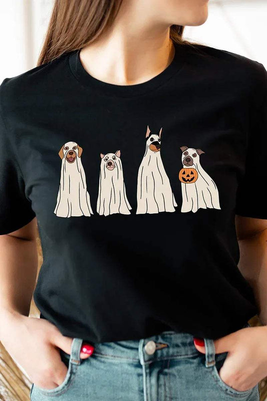 PLUS SIZE | Spooky Dog Ghost Tee