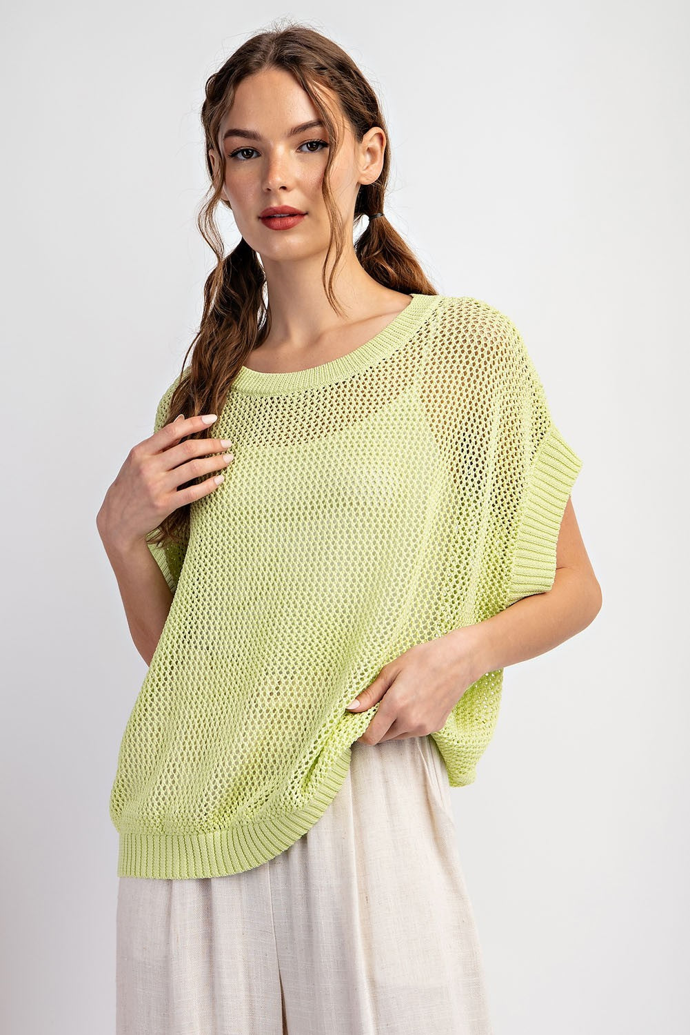 Paige Crochet Knit Top
