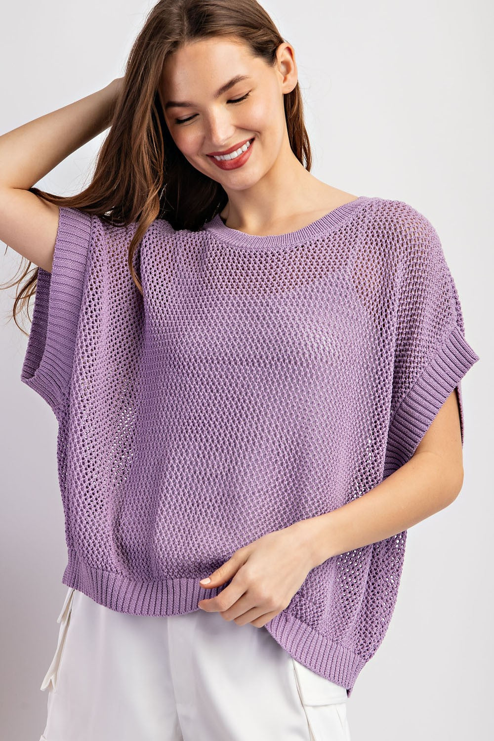 Paige Crochet Knit Top